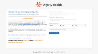 Welcome to the Dignity Health Payment Portal