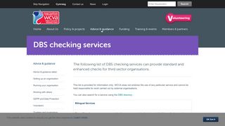 DBS checking services -- Wales Council for Voluntary Action (WCVA)
