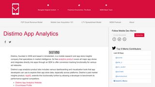 Mobile App Analytics - Distimo App Analytics