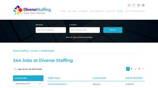 Jobs at Diverse Staffing