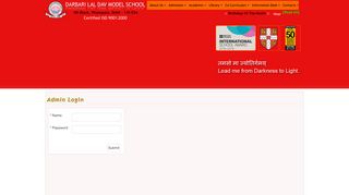 Admin Login - Welcome : DARBARI LAL DAV MODEL SCHOOL ...