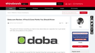 Doba.com Review: 4 Pros & Cons Points You Should Know