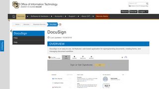 DocuSign | Office of Information Technology