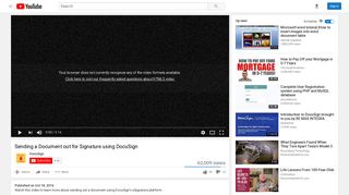 Sending a Document out for Signature using DocuSign - YouTube