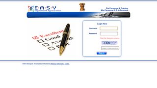 Login for Department of Personnel & Training - EASY