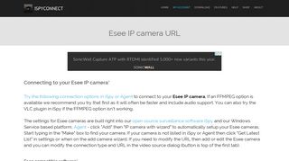 Connect to Esee IP cameras