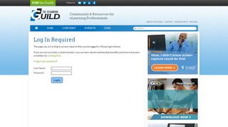 Login Required | The eLearning Guild
