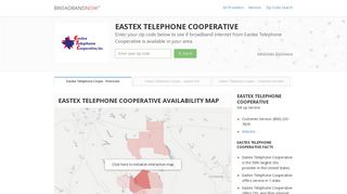 Eastex Telephone Cooperative | Internet Service | BroadbandNow.com