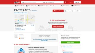 EASTEX.NET - Internet Service Providers - Livingston, TX - Phone ...