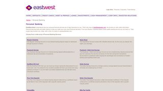EastWest Bank | Personal Banking - [EastWestBanker.com]
