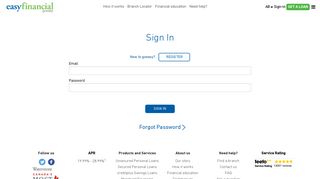 Sign In - easyfinancial