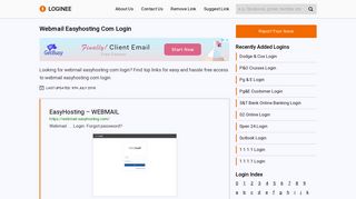 Webmail Easyhosting Com Login