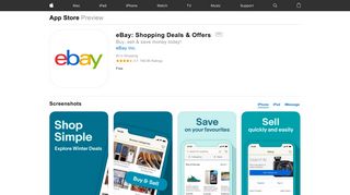 eBay: Shopping Deals & Offers on the App Store - iTunes - Apple