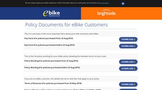 eBike - Your Policy Documents - eBike Insurance