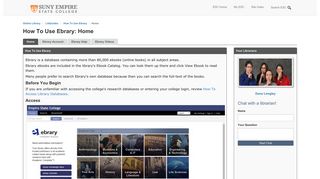 Home - How To Use Ebrary - LibGuides at Empire State College