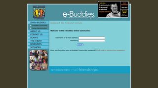 e-Buddies Community - ebuddies.org - e-Buddies Community Login