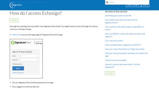 How do I access Echosign? – cPaperless Help Center