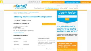 Obtaining Your Connecticut Nursing License | Fastaff Travel Nursing