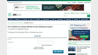 Port of Baltimore adopts eModal trucker-database program | JOC.com