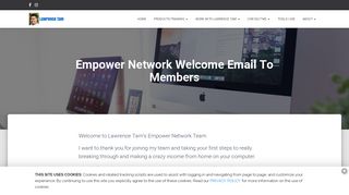 Empower Network Welcome Email To Members - Lawrence Tam