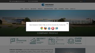 Company Profile - Endurance Technologies