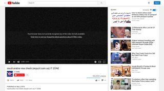 saudi arabia visa check (enjazit.com.sa) IT ZONE - YouTube