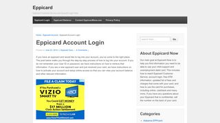 Eppicard Account Login - Eppicard