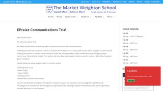EPraise Communications Trial | The Market Weighton School