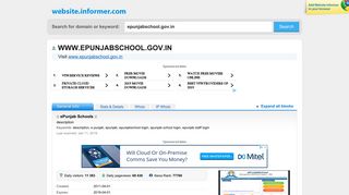 epunjabschool.gov.in at WI. :: ePunjab Schools :: - Website Informer