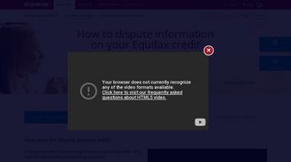 Dispute Equifax Credit Report Issues | Equifax