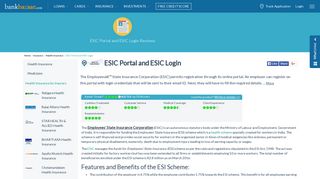 ESIC Portal and Login - Insured Person/Employer Login - BankBazaar