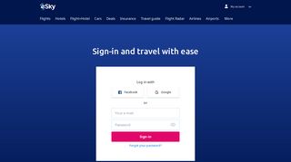 Sign-in and travel with ease - eSky.ie