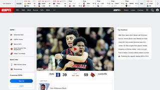 WatchESPN: Live Sports, Game Replays, Video ... - ESPN.com