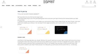 How To Join Up - Esprit Online - Clothing & accessories for women ...