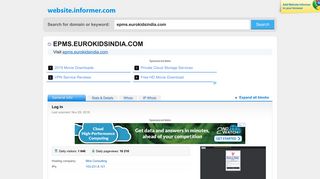 epms.eurokidsindia.com at Website Informer. Log In. Visit Epms ...
