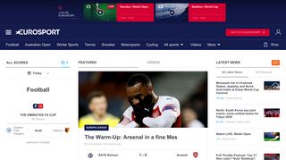 Eurosport: Live sport, real-time sport news, live match coverage