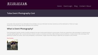 Tulsa Event Photography Cost - Resolusean PhotographyResolusean ...