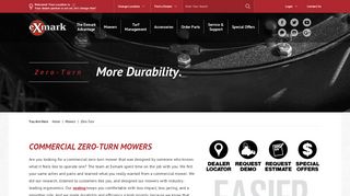 Zero Turn Mowers - Commercial Zero-Turn Riders | Exmark