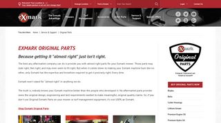 Exmark Mower Original Parts - Service & Support | Exmark