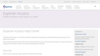 Access Help Center | Experian