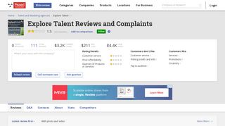 111 Explore Talent Reviews and Complaints @ Pissed Consumer