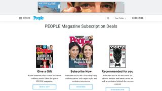 PEOPLE Magazine - Subscription Deals – Official Website