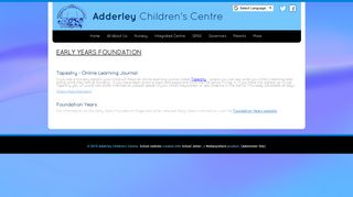 Adderley Children's Centre - Early Years