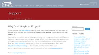 Why Can't I Login to EZLynx? | Support | EZLynx