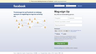 Facebook - Mag-log In o Mag-sign Up