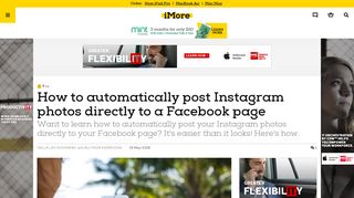 How to automatically post Instagram photos directly to a Facebook page