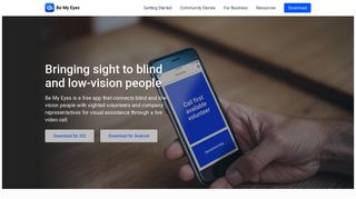 Be My Eyes - Bringing sight to blind and low-vision people