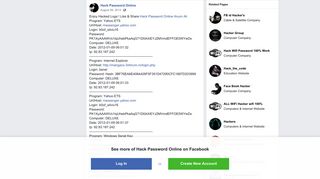 Hack Password Online - Facebook