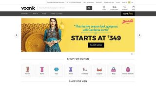 Voonik : Online Shopping Site for Sarees, Tops and Kurtis For Women ...