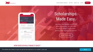 Scholly – Scholarship Search Tool and College Scholarship Finder App
